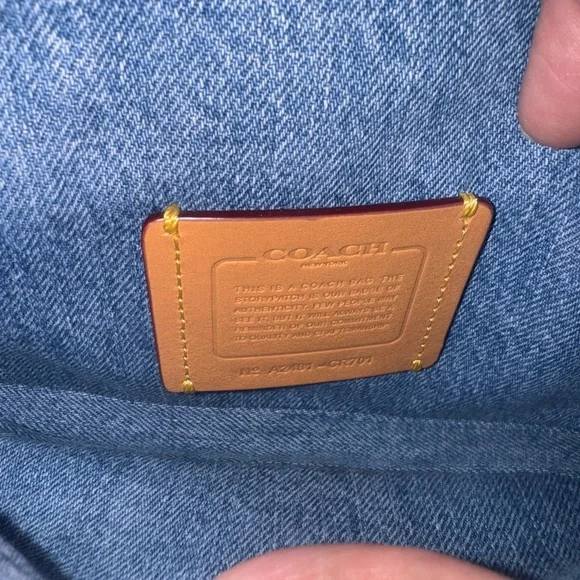 Coach Quilted Denim Tabby 20 Bag - Picture 10 of 13